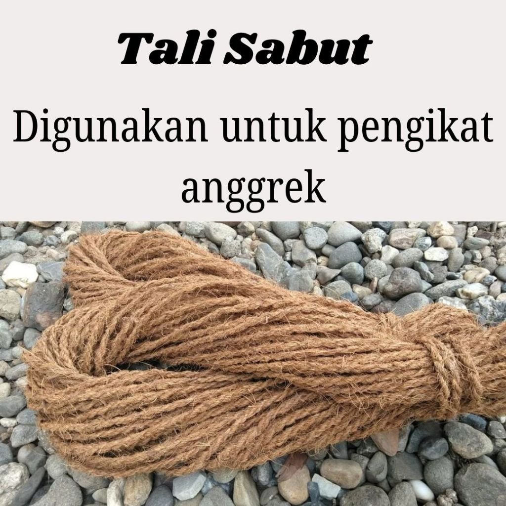 Tali Sabut Kelapa untuk Anggrek, Tambang Sabut Kuat & Anti Lapuk