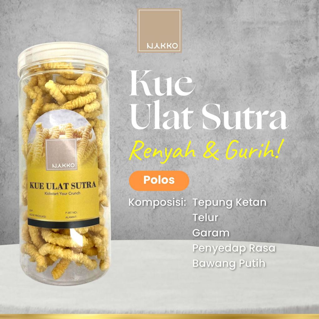 

CEMILAN KUE ULAT SUTRA/KUE AKAR KELAPA