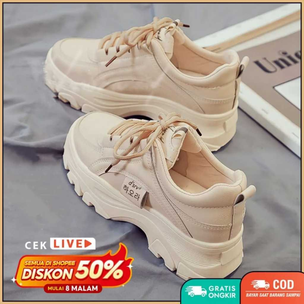 Sneakers Kasual HR01-11 Sepatu Wanita Korean Style