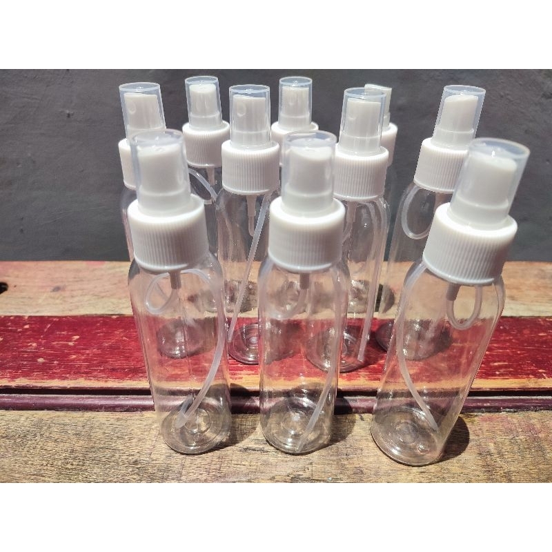 Botol Spray Putih Bening 100 Ml ( 12 PCS )