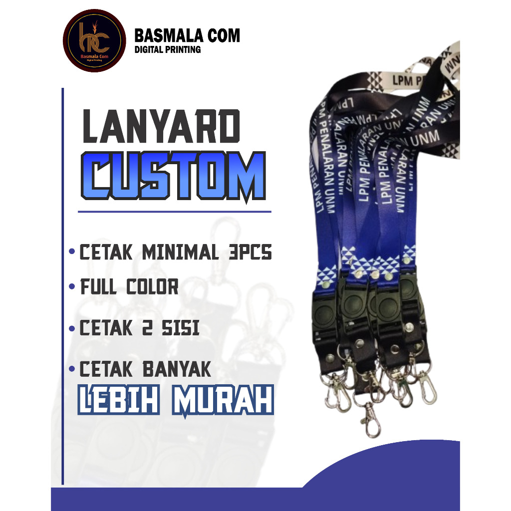 

Lanyard custom/ Tali idcard Gantungan tali idcard custom