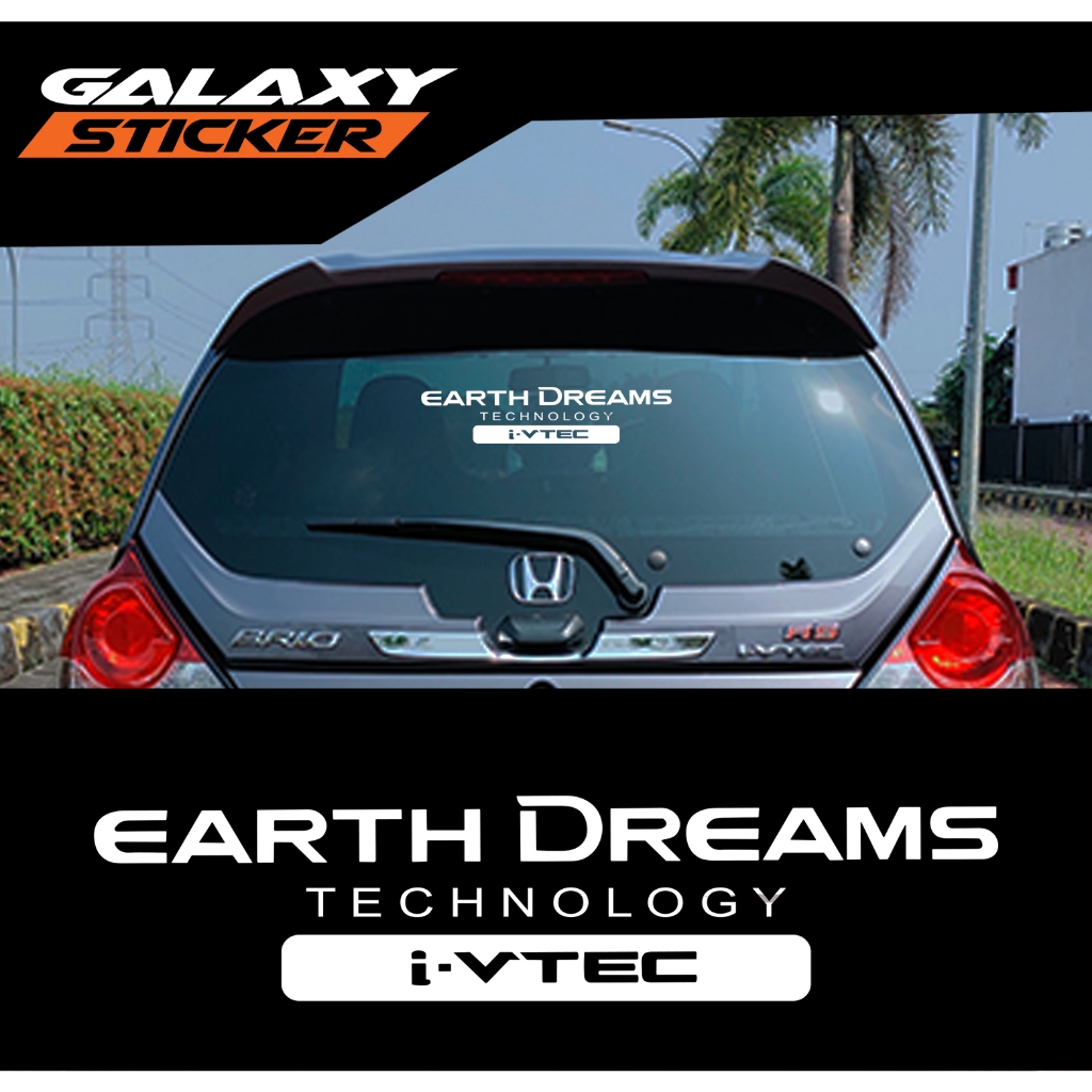 cutting sticker variasi kaca mobil earthdream.stiker earth dream