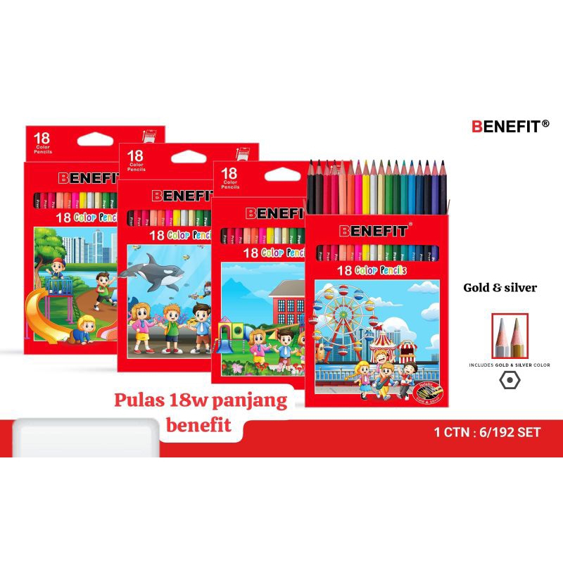 

Pulas/Pensil Warna 18W Panjang Benefit