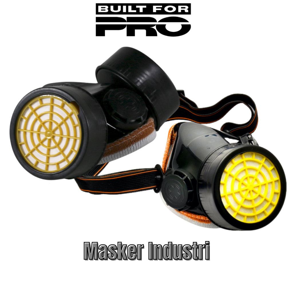 Masker Industri Laboratorium Cat Semprot Debu Gas Kimia Bau Berbahaya Carbon Respirator