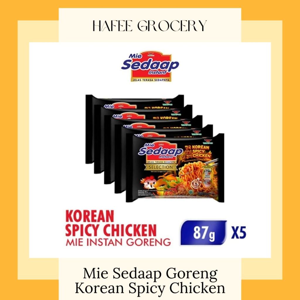 

Mie Sedaap Goreng Korean Spicy Chicken Per 5 Pcs 87 gr (dapat kirim instant bandung)
