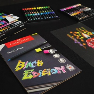 

SketchBook A4 Faber Castell Black Edition 104029 | 20 sheet | Buku Sketsa Gambar