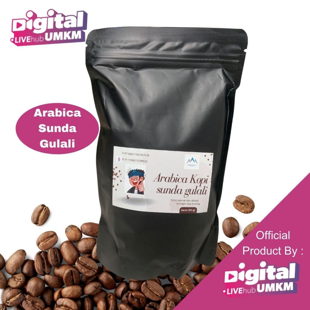 

DLH Kopi Arabica Sunda Gulali Halus / Biji Kopi Utuh Roasted 200gr