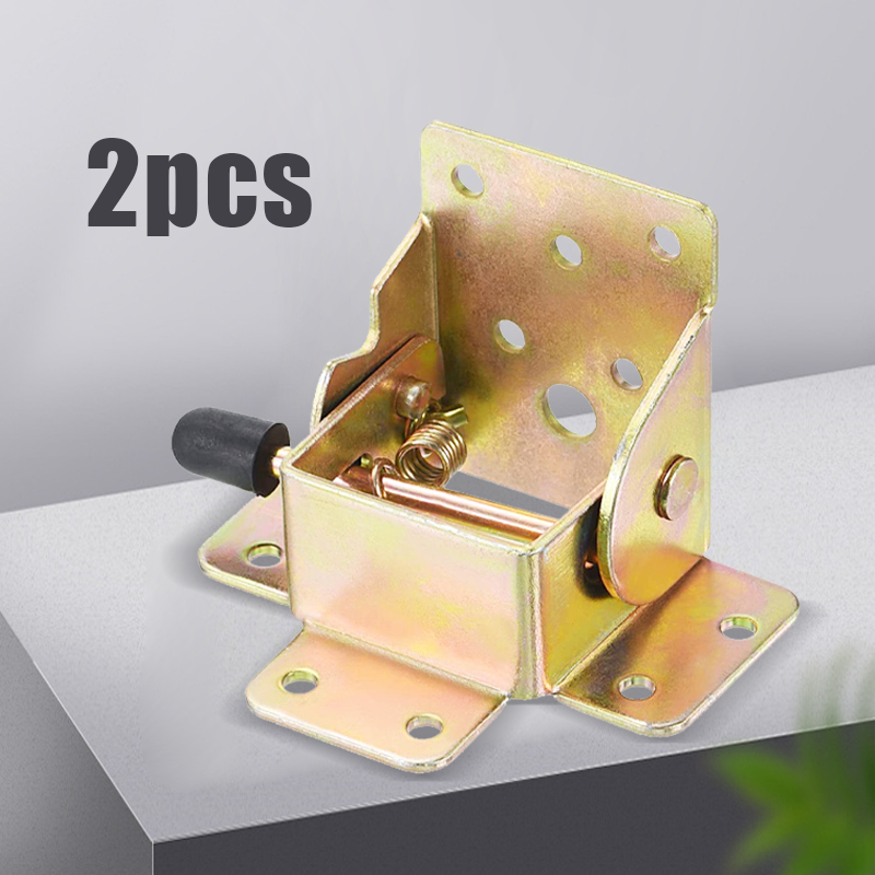 2pcs Braket Engsel Kaki Meja Lipat Engsel Siku Kaki Meja Lipat 90 Derajat Bracket Engsel Meja Lipat 