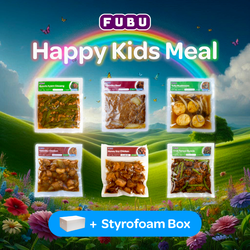 

FUBU Happy Kids Meal - Paket Makanan Bekal Anak Sehat Bergizi - Satu Porsi Lauk Instan Frozen Food