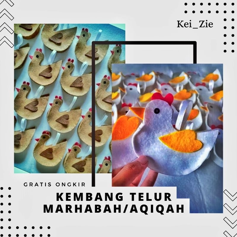 Wadah telur/Kembang telur Marhabah/Aqiqah Karakter Unik (isi 50pcs)