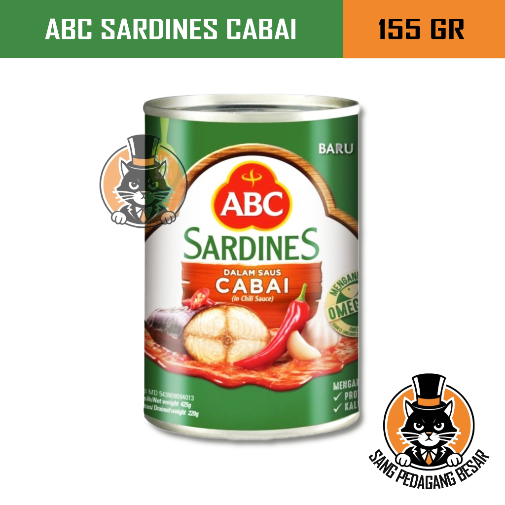 

ABC Ikan Sarden Saus Cabai Pedas 155 gram / 425 gram