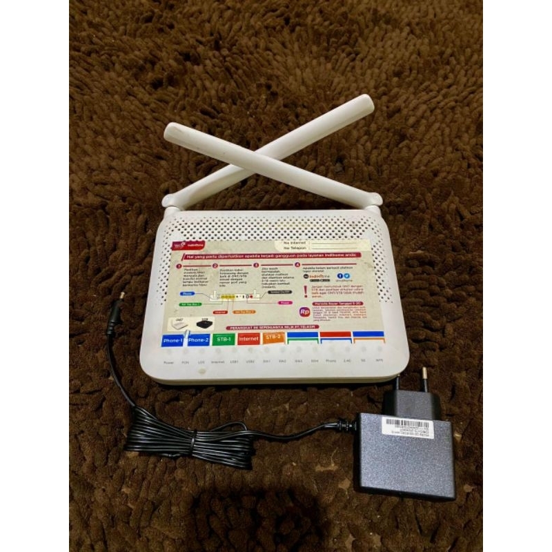 Router Ont Modem fiberhome unit + adaptor
