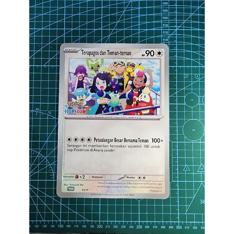 Terapagos Dan Teman-Teman Kartu Jumbo Bimbingan Rasi Kartu Pokemon TCG Indonesia