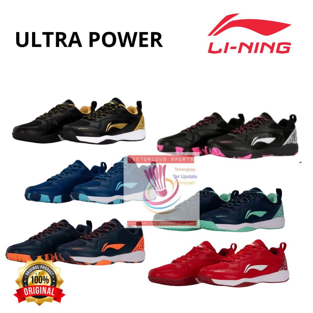 SEPATU LINING BADMINTON BULUTANGKIS LINING ULTRA POWER ORIGINAL