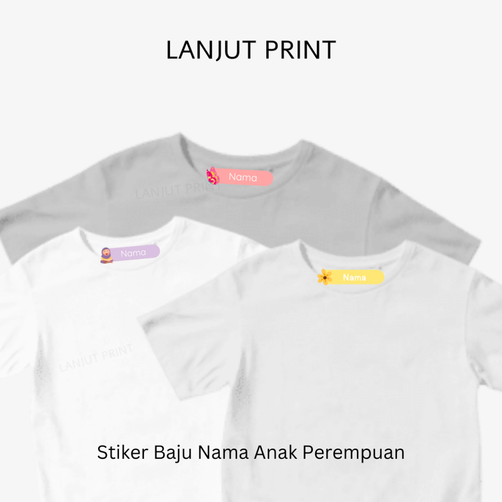 

Lanjut Print Lebel Stiker Nama Baju Anak Perempuan Isi 54 Pcs