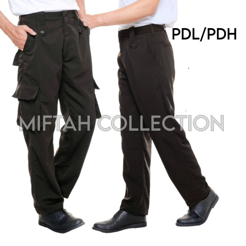 Celana PDL/PDH Satpam Security Coklat Tua Bawahan celana satpam security pdh/pdl cargo outdoor forma