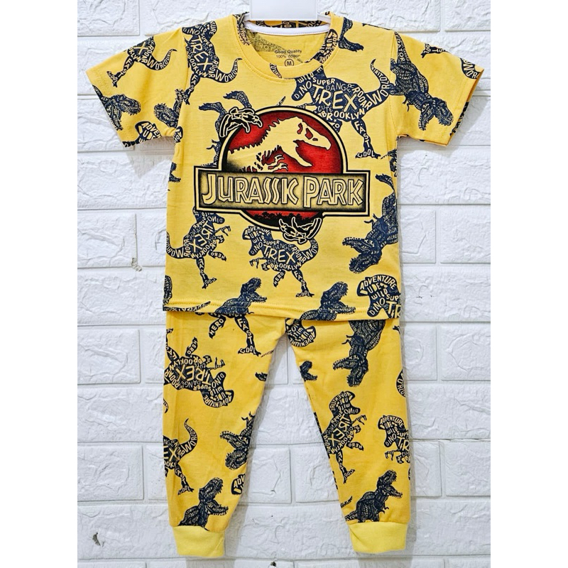 baju tidur anak laki-laki dinosaurus