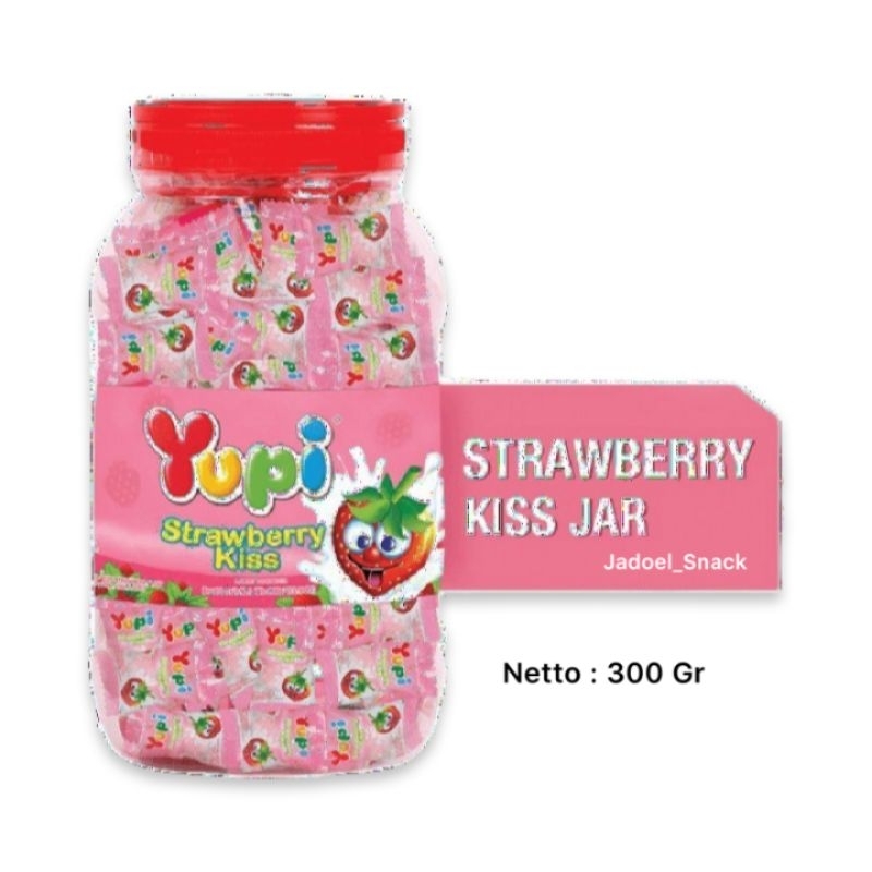 

Yupi Strawberry kiss Jar Toples