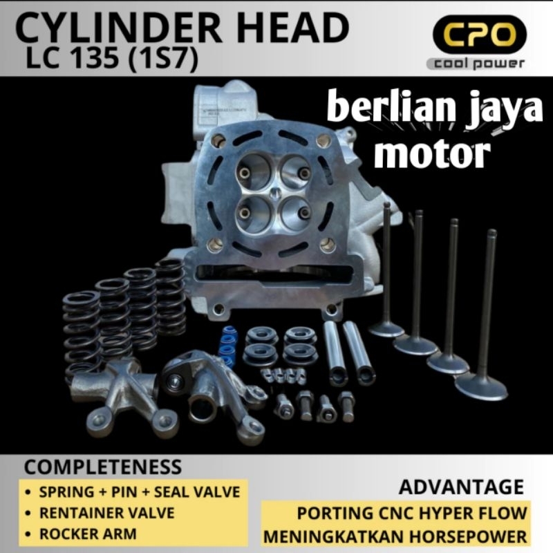 cylinder blok head CPO racing cnc porting buat motor mx king/R 15 old/xabre/vixion/jupiter mx uk 20/