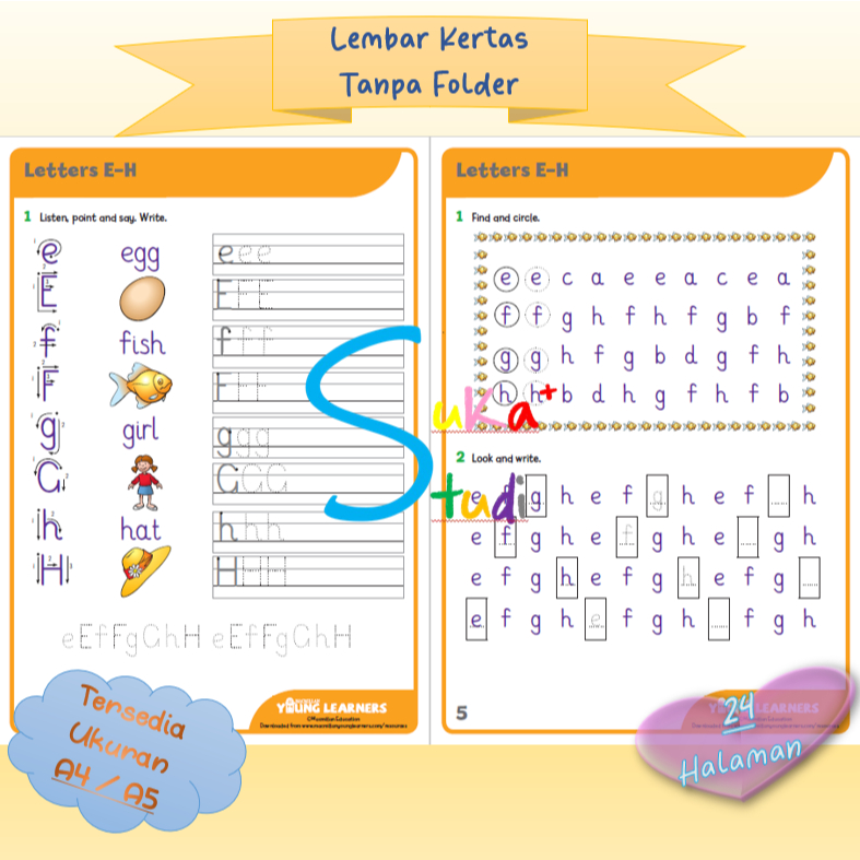 

SUKASTUDI - Kertas TRACING Lembar Belajar Aktivitas Worksheet Anak TRACING MENULIS