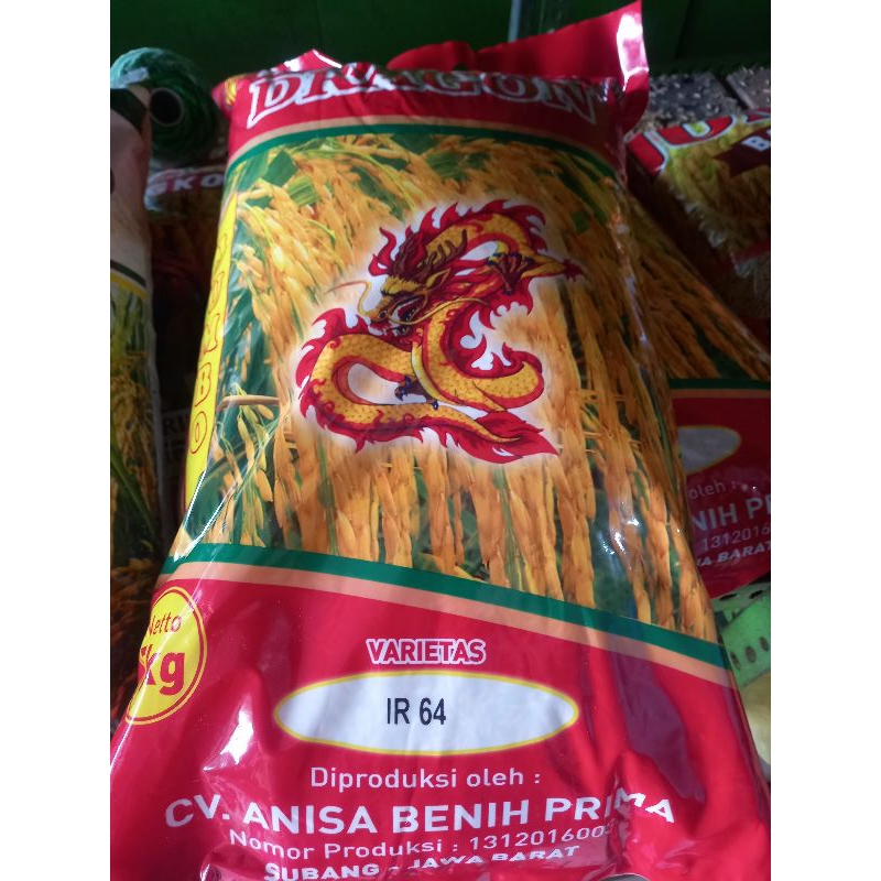 Benih Padi IR 64 Label Unggu