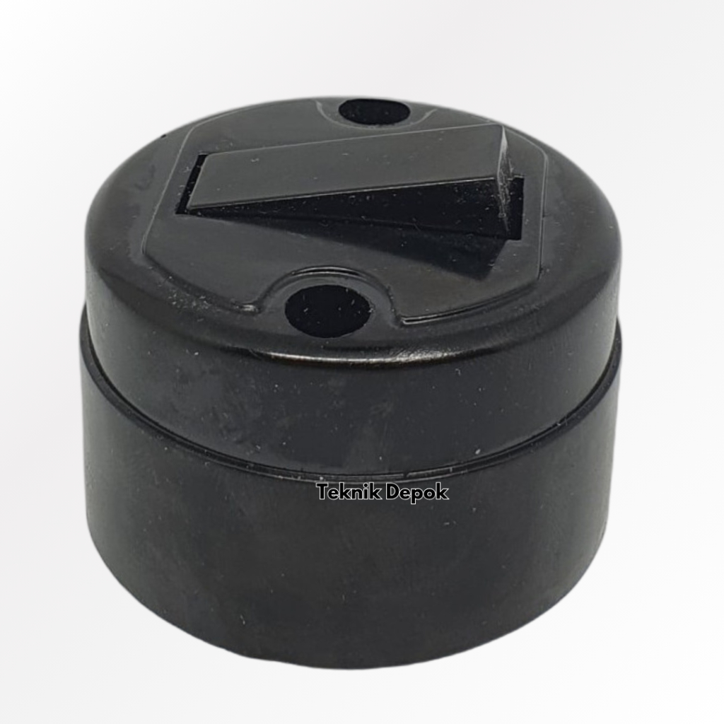 Saklar Seri Outbow Single OB Broco 630N Hitam Switch 1 Gang On Off Sakelar Cetekan Lampu