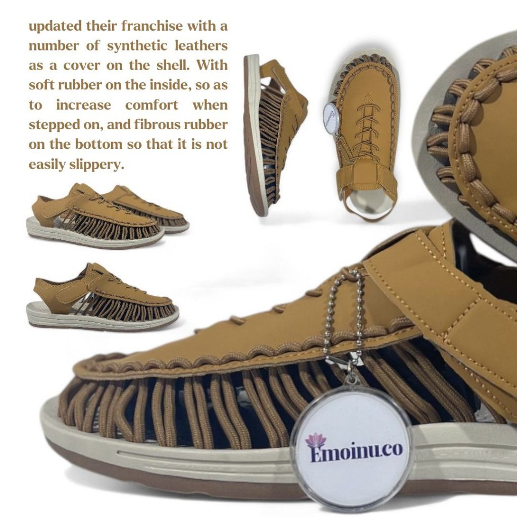 EMOINU 39-45 Sepatu Sandal Pria | Sendal Gunung Tali/Karet | Outdor/Hiking 100% Import | Bisa COD