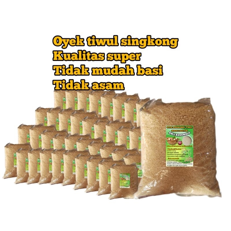 

Nasi singkong instan, nasi tiwul, oyek singkong 1kg, tiwul singkong 1kg, nasi tiwul singkong 1kg