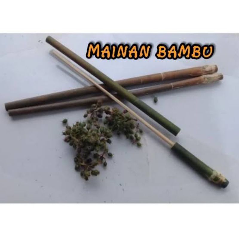 Mainan tradisional pletokan tembakan bambu