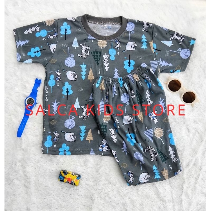 Setelan Anak Umur 6-7 Tahun XXL Baju Anak Cowok Cewek Unisex Murah Berkualitas