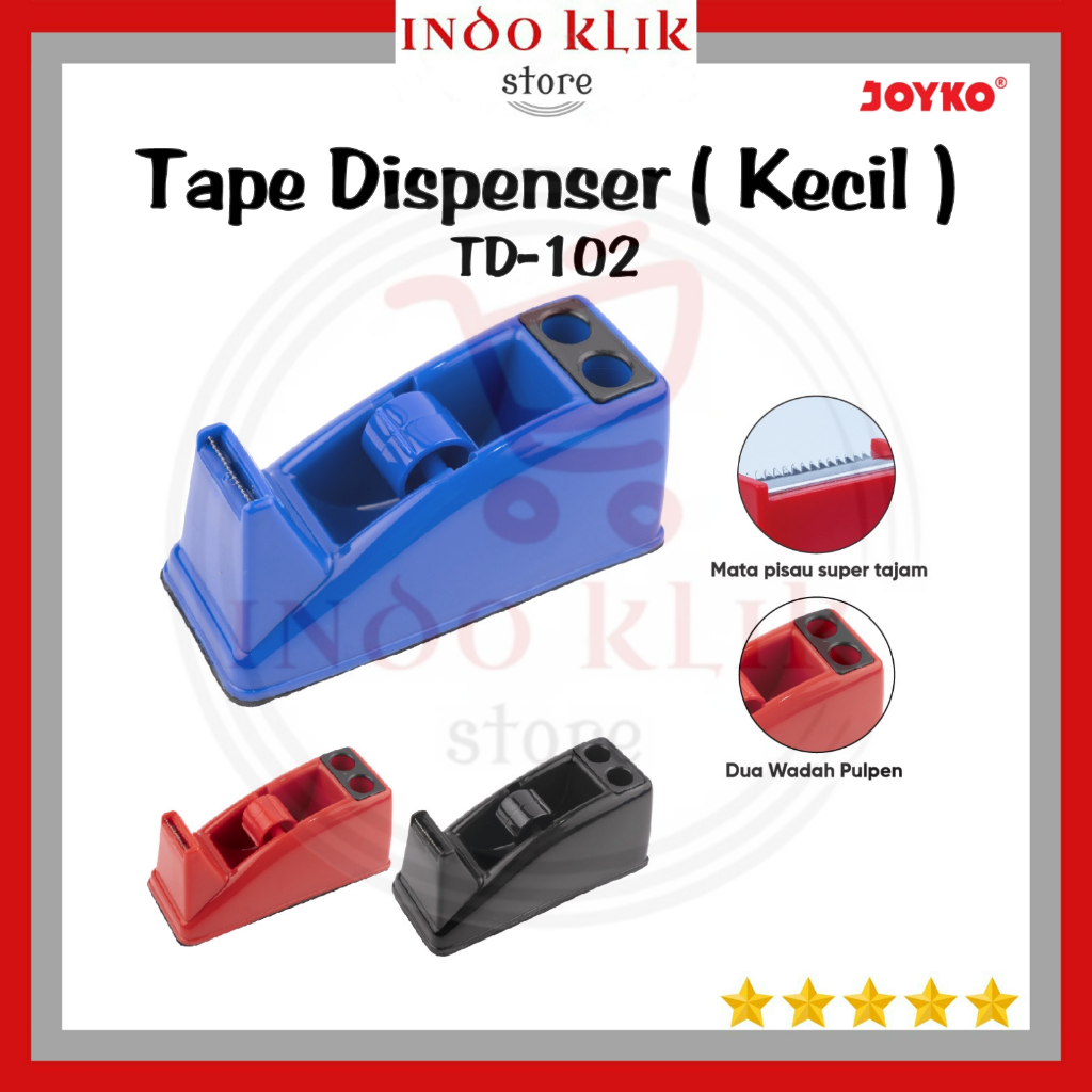 Tape Dispenser Joyko TD 102 Kecil / Tempat Potong Isolasi TD-102 Mini