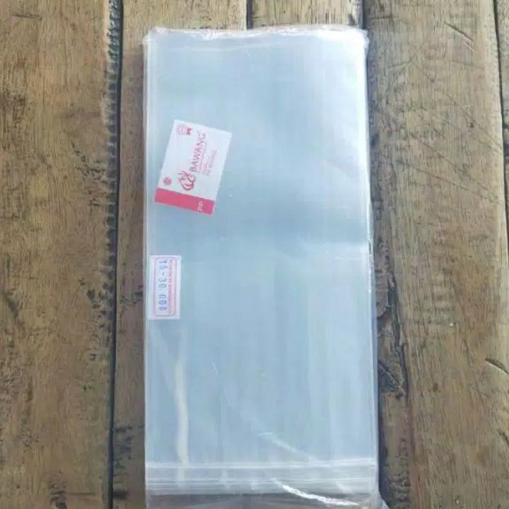 Plastik PP Bening Tebal merk Bawang  Bangkuang Beagai Ukuran