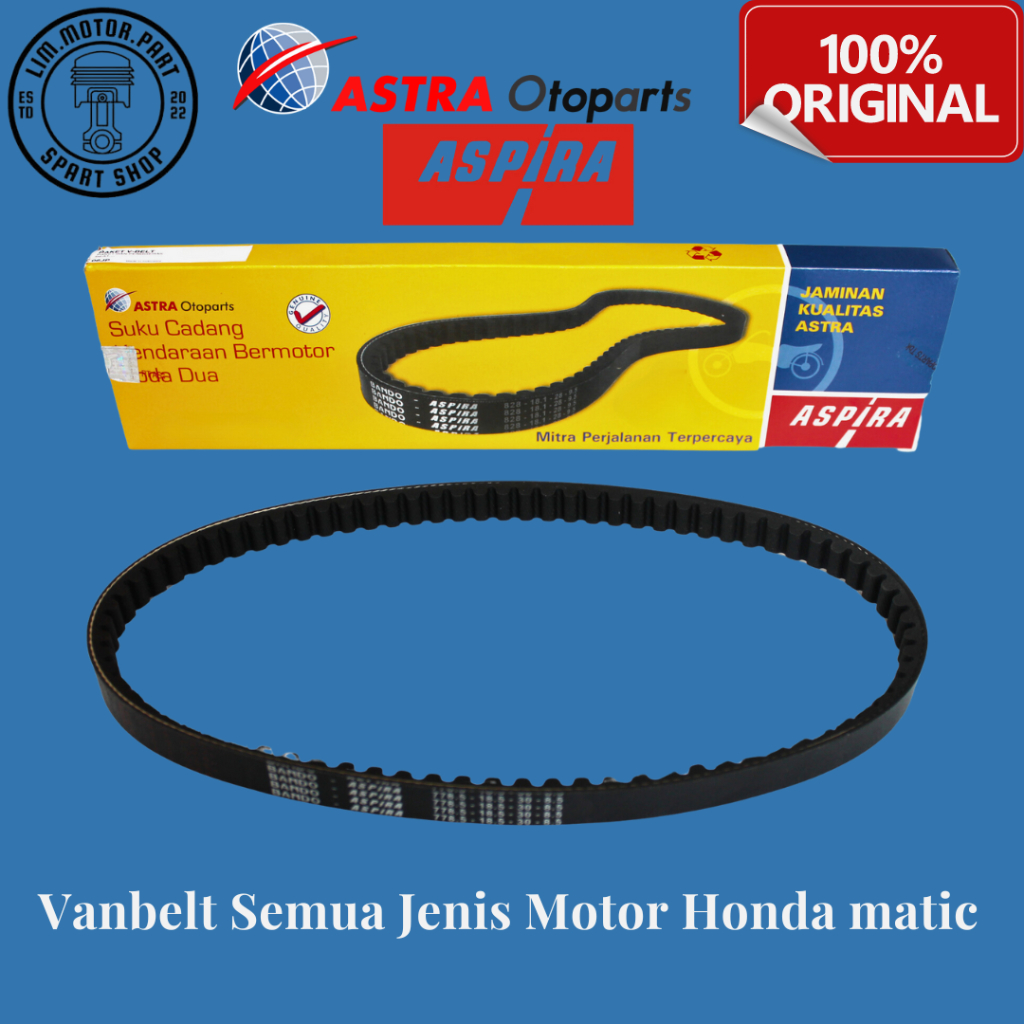 COD VANBELT ASPIRA / V-BELT ASPIRA ASTRA (V-BELT ONLY) SEMUA MOTOR HONDA MATIC VARIO 125 / 150 PCX