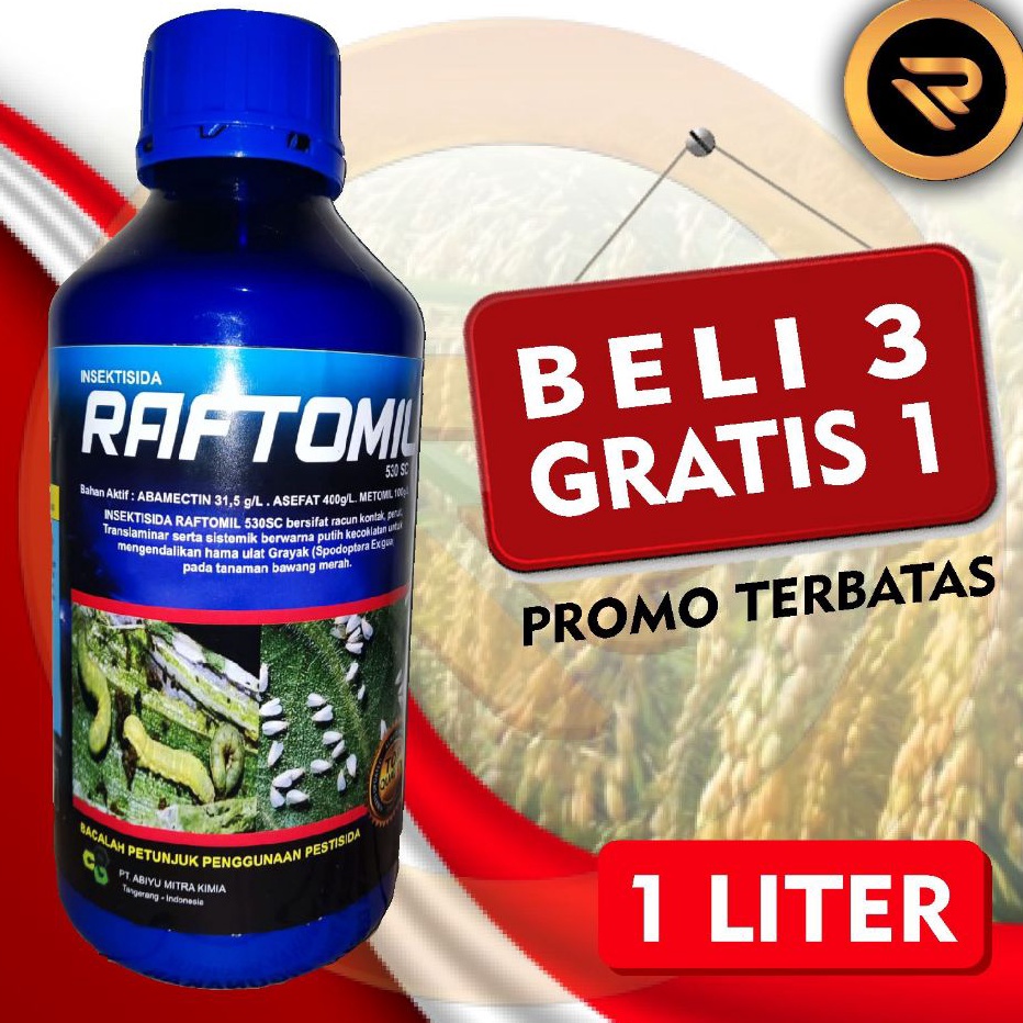 RAFTOMIL 53SC 1LITER INSEKTISIDA ABAMEKTIN ASEFAT METOMIL