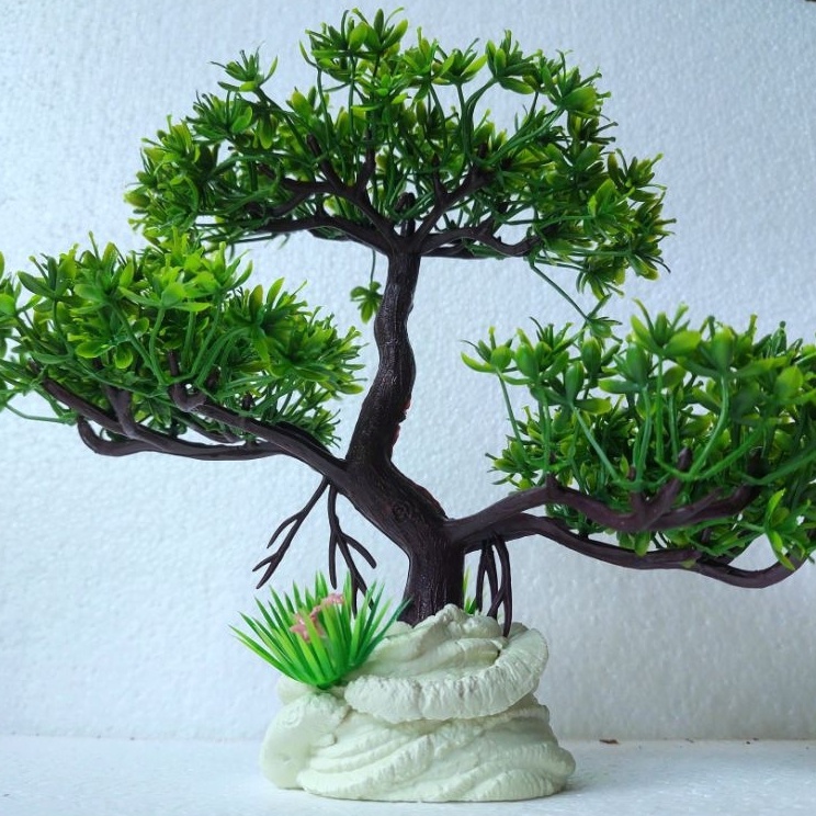 Murah Terbaru  Hiasan aquarium Bonsai besar tenggelam