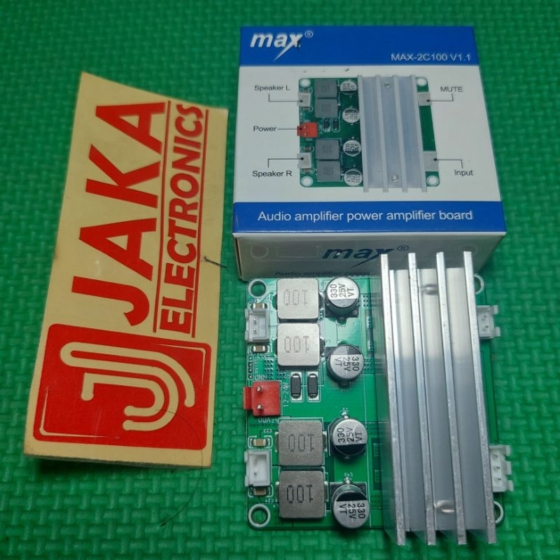 Kit Power Class D Stereo Dc 12-24v 2x100w MAX-2C100 V1.1