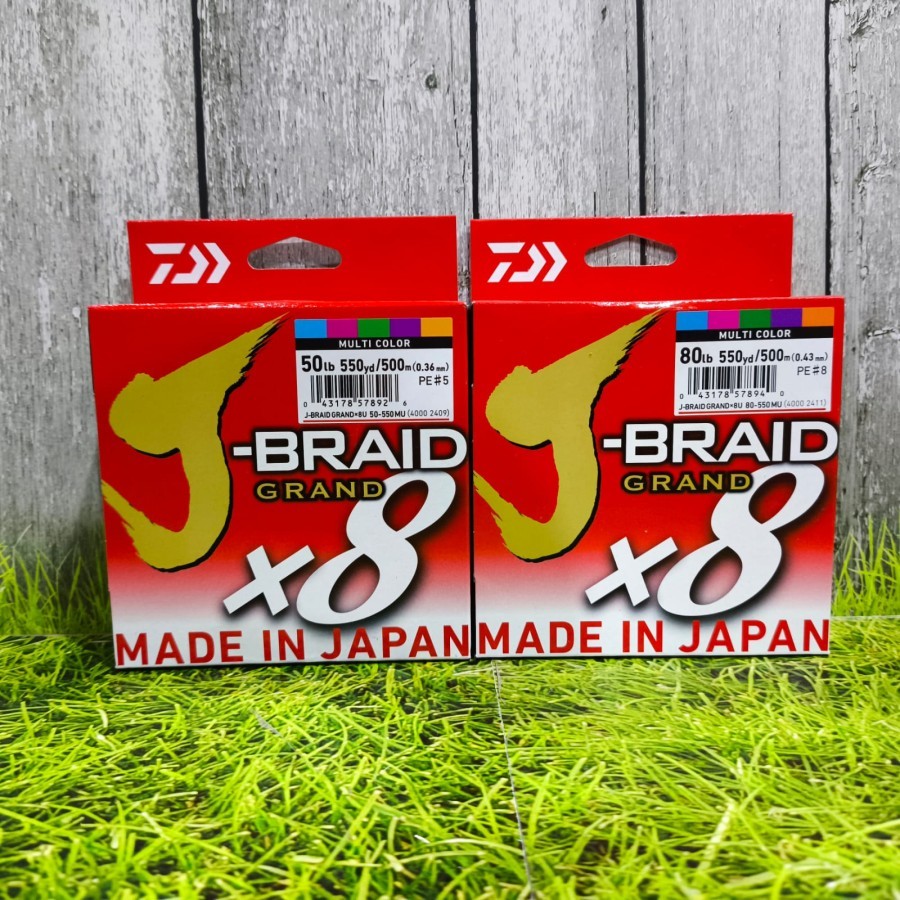 SENAR PE DAIWA JBRAID GRAND X8 500M | 500 YDS | PILIH UKURAN