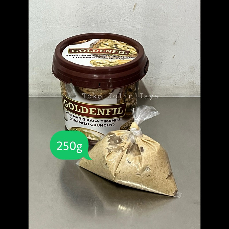 

(Exp: 23/04/25) 250g Goldenfil Tiramisu Crunchy / selai oles Tiramisu kemasan plastik