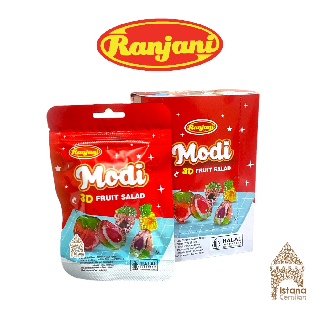 

Ranjani Modi 3D Fruit Salad PACK Permen Jeli (isi 12 pcs)