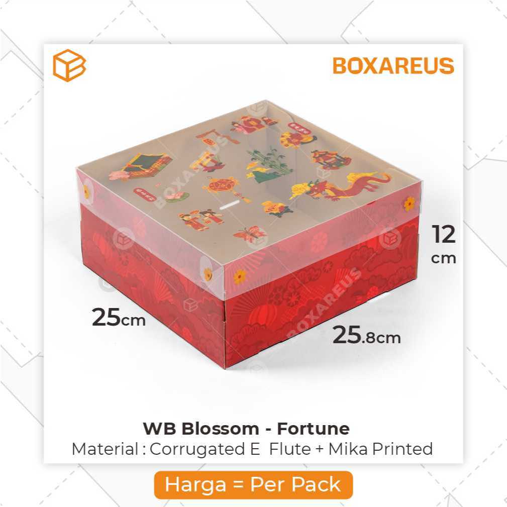 

Box Mika CNY Dus Kue Cake Packaging Imlek | WB Blossom