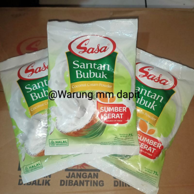 

Santan Bubuk Merek Sasa 75g