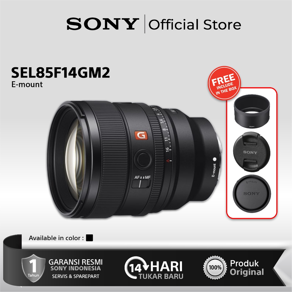 Sony FE 85mm f1.4 GM II 85F1.4GM Lens Sony 85 mm f/1.4 GM Mark 2