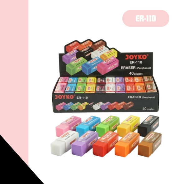 

(Pak)Penghapus Joyko ER-110 40pcs / Eraser Joyko ER-110 Warna