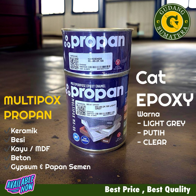 CAT LANTAI KERAMIK SERBA GUNA /  EPOXY PROPAN MULTIPOX 1 LITER SET