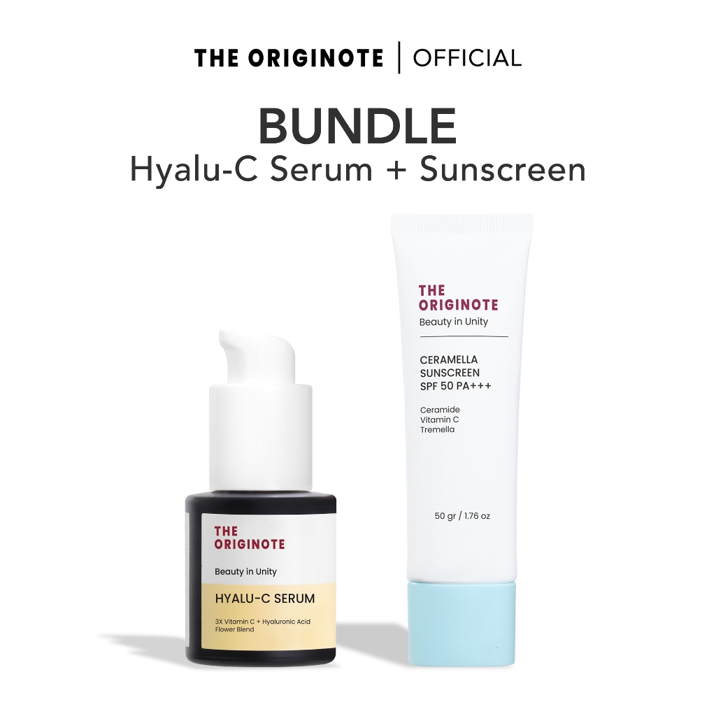 The Originote Bundle Hyalu-C Serum + Ceramella Sunscreen SPF 50 PA+++