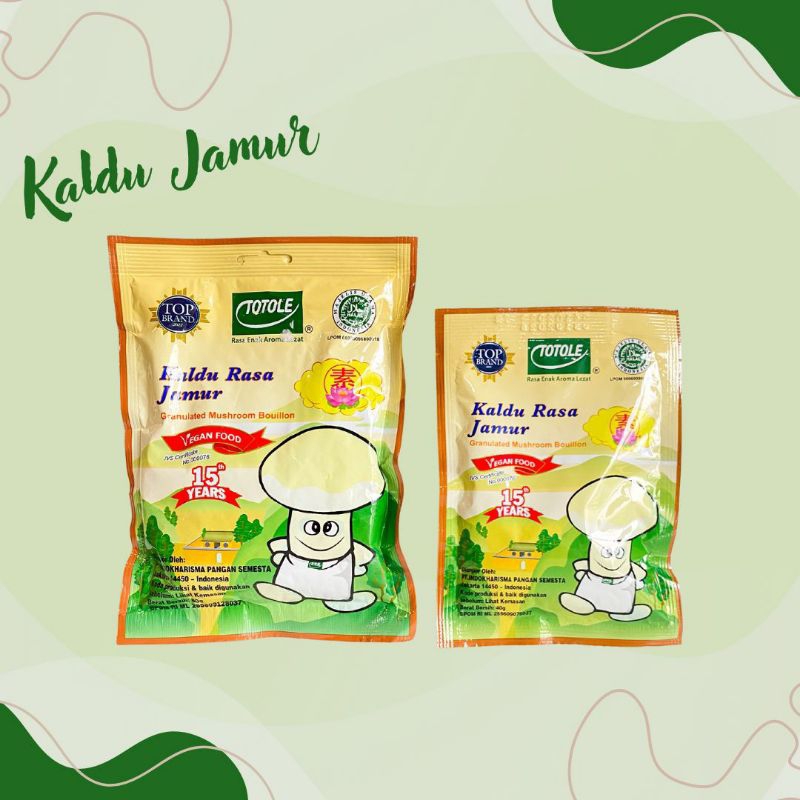 

KALDU RASA JAMUR TOTOLE 40 GR DAN 80 GR