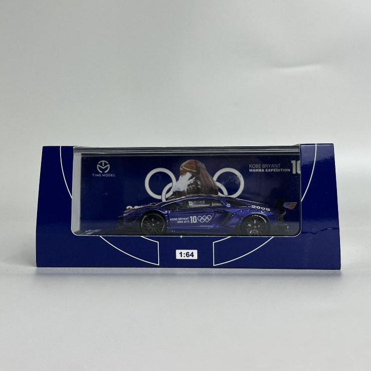 [TIME MODEL] LAMBORGHINI AVENTADOR KOBE BRYANT OLYMPIC EDITION (BIRU) (UNSEALED)