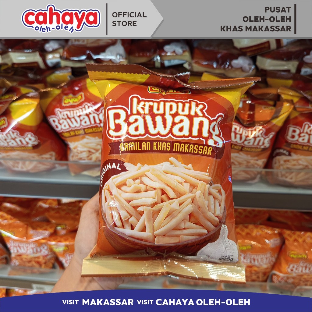 

Krupuk Bawang Original / Stik Bawang Ayam Cahaya Oleh Oleh Makassar 225gr