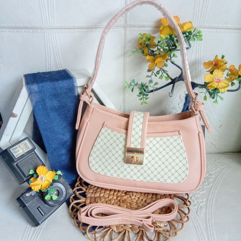 tas Selempang wanita lokal model terbaru free tali panjang