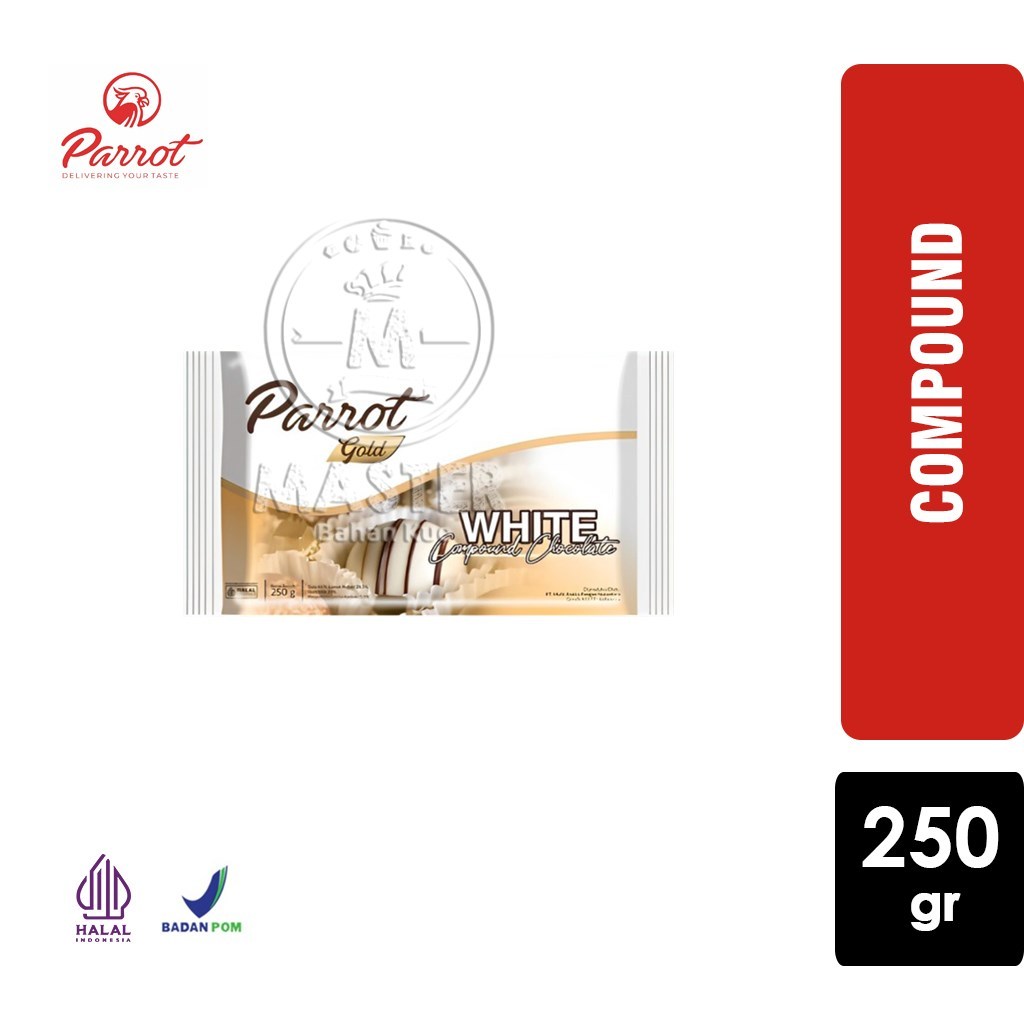 

Coklat Parrot White Compound / Chocolate Compound / Coklat Putih Batang [Pack Asli 250gr]